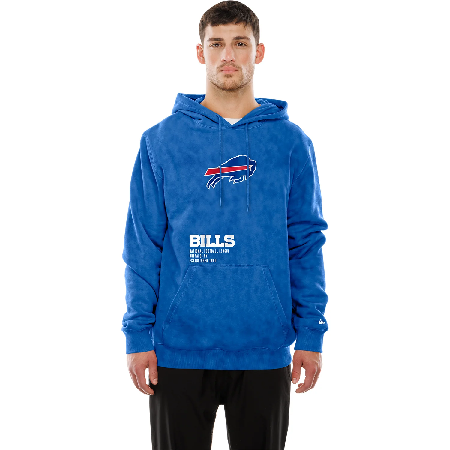 Buffalo Bills New Era Blue Mineral Wash Hoodie