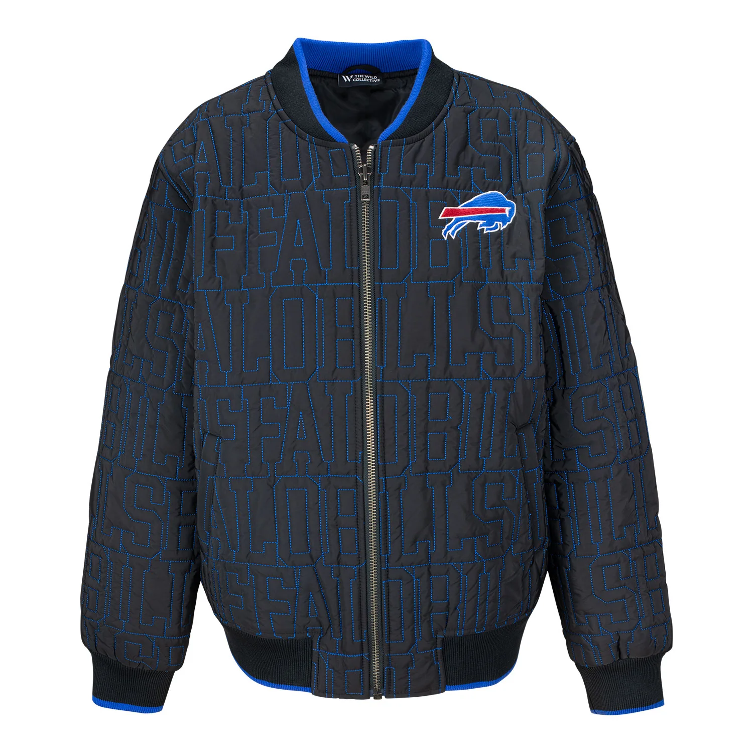 Wild Collective Unisex Bills Quilted Bomber Jacket