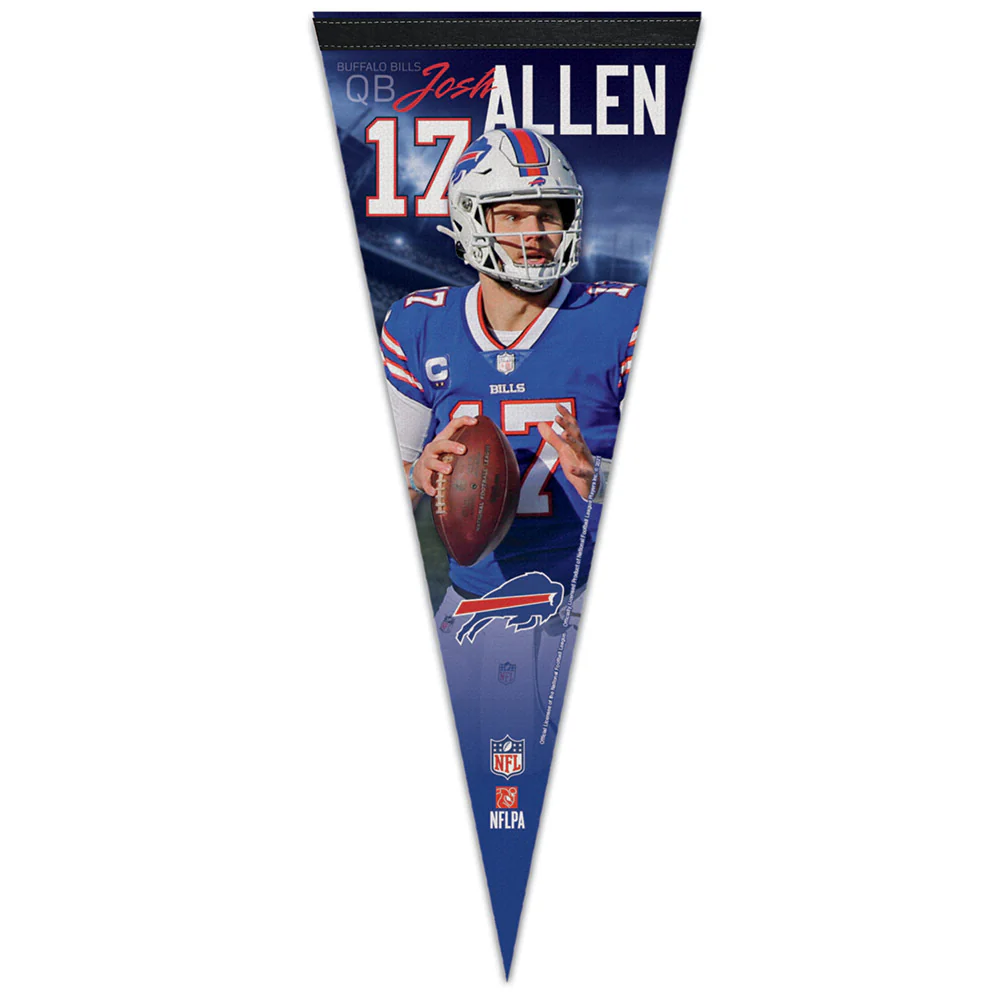 Bills 12x30 Josh Allen Pennant