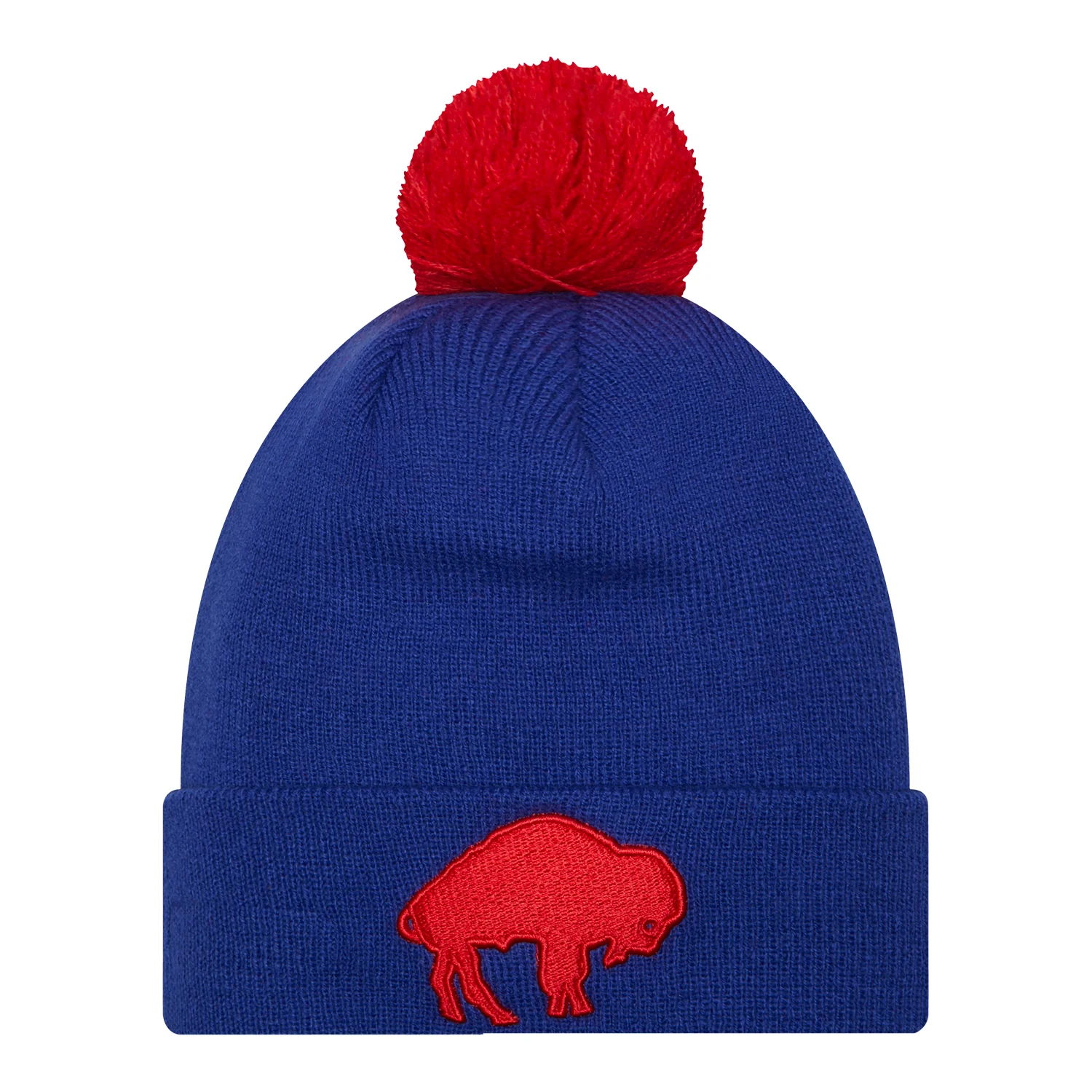 New Era Bills Classic 4th Down Pom Cuffed Knit Hat