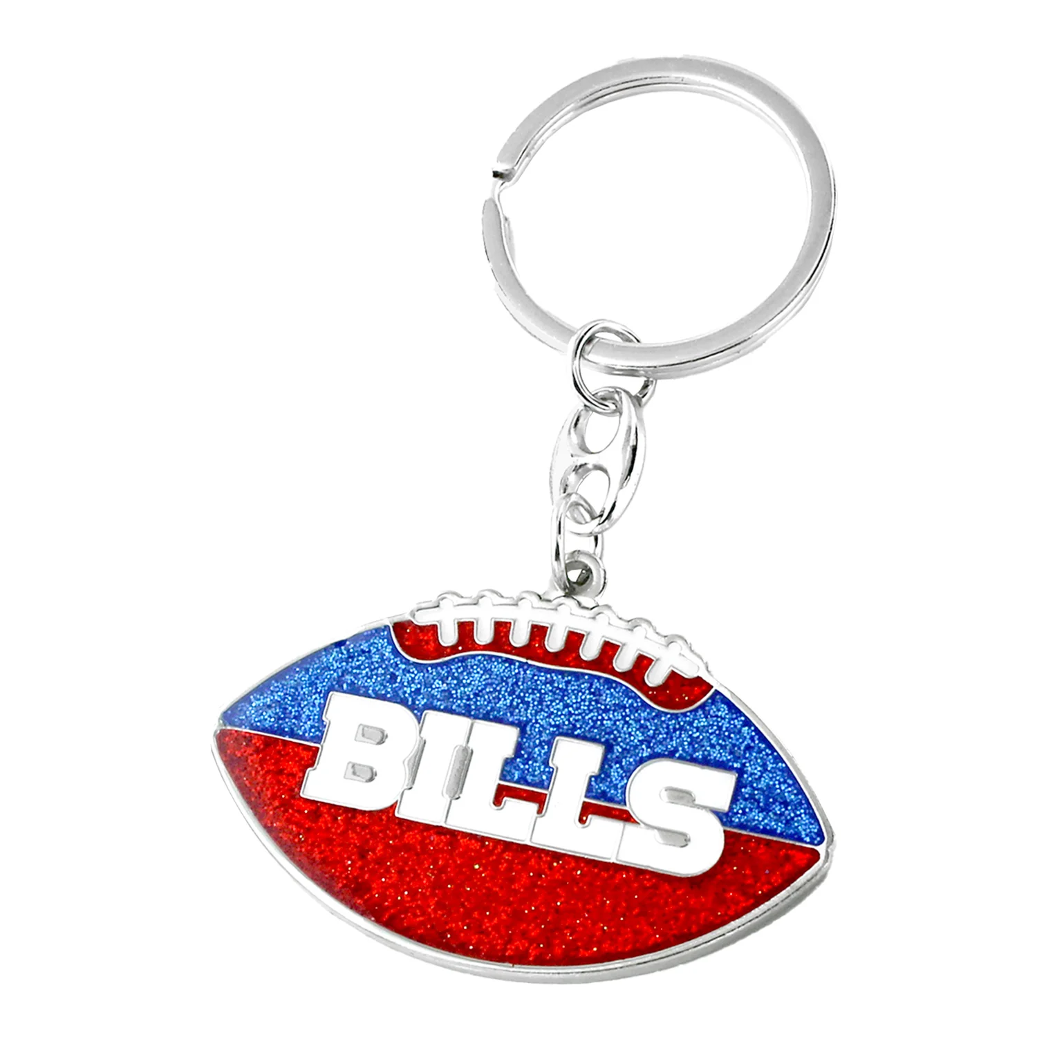 Buffalo Bills Glitter Football Keychain