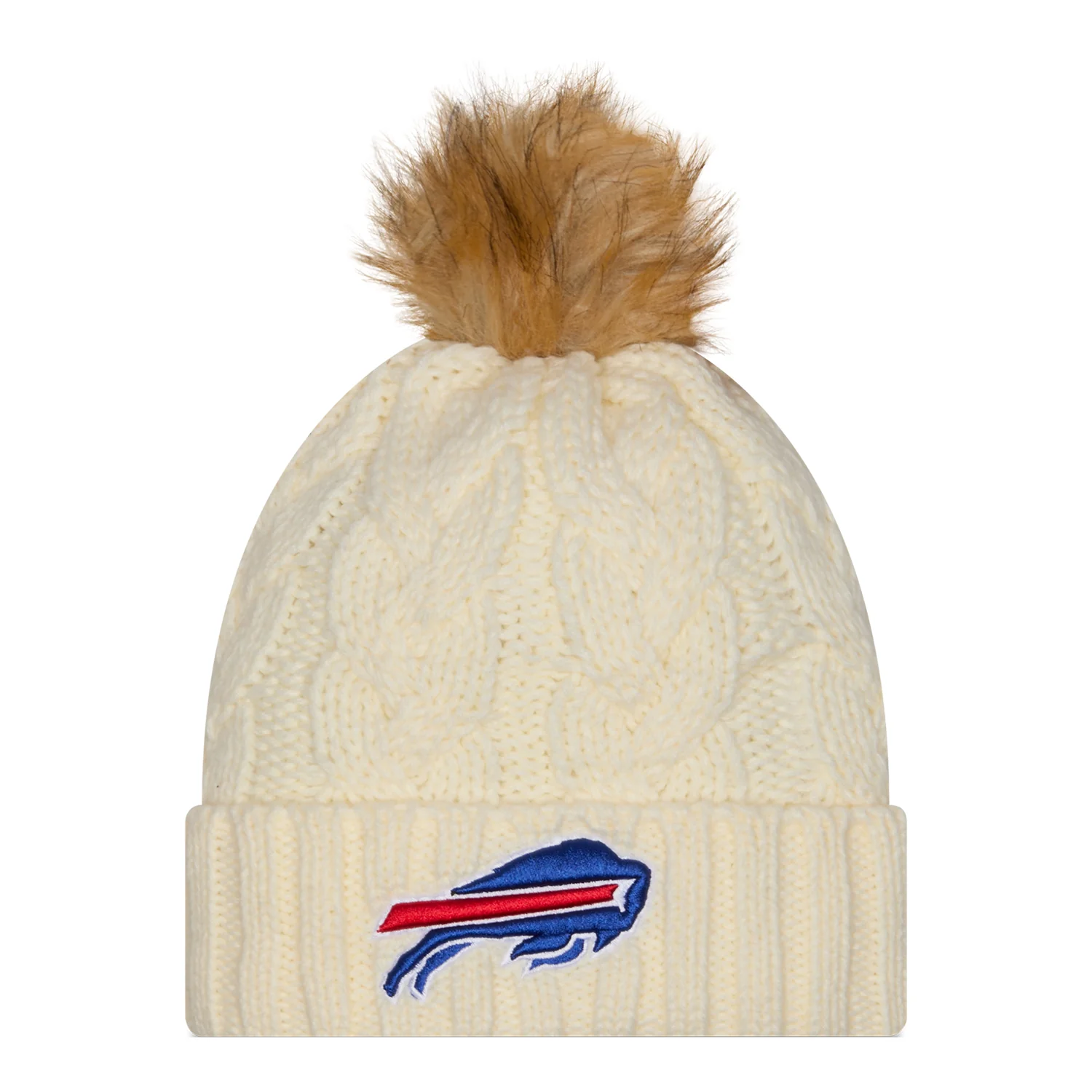 Ladies Bills New Era Fur Pom Knit