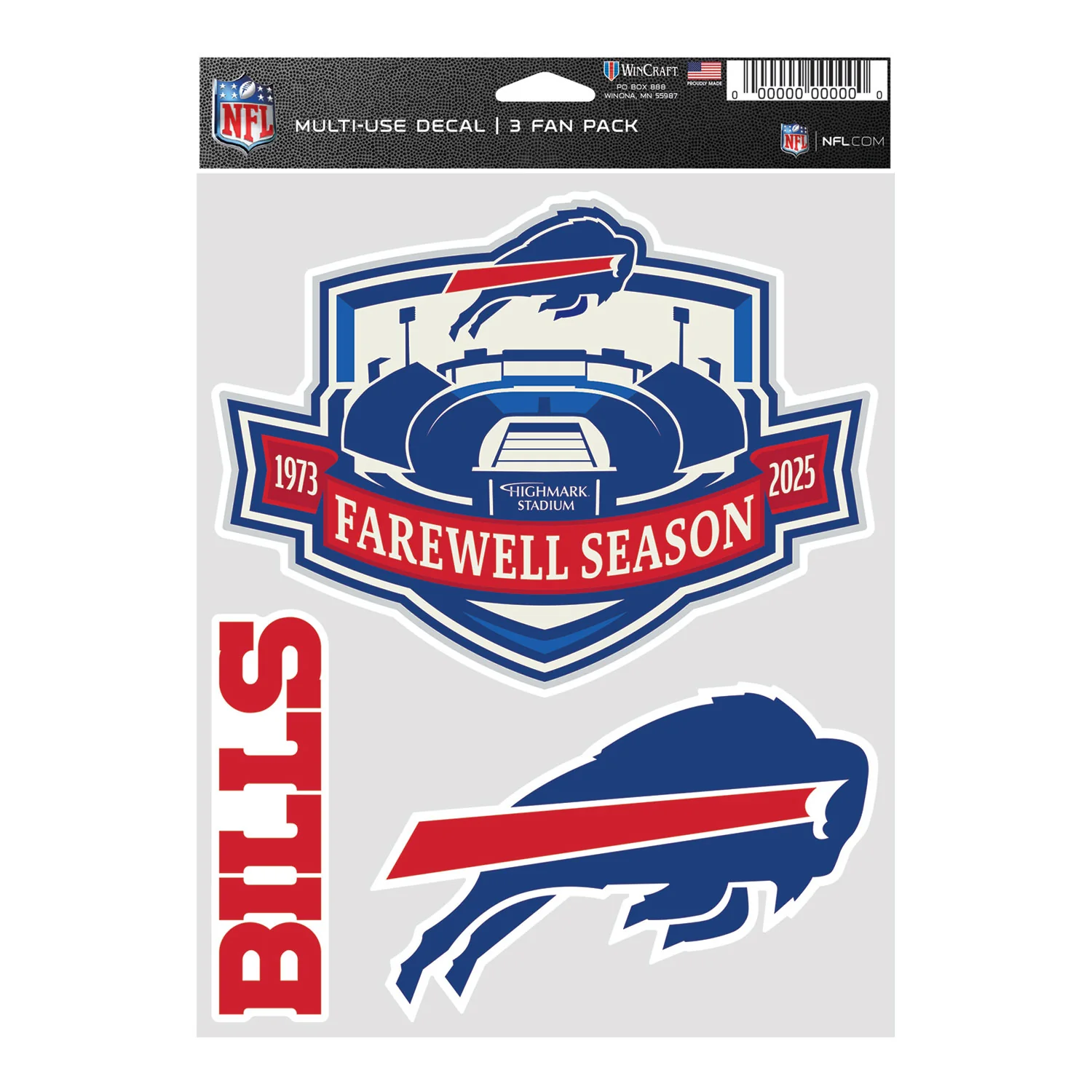 Buffalo Bills Farewell Season Decal